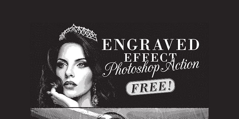 Latest Free Photoshop Actions 251 Engraved Illustration Effect Action