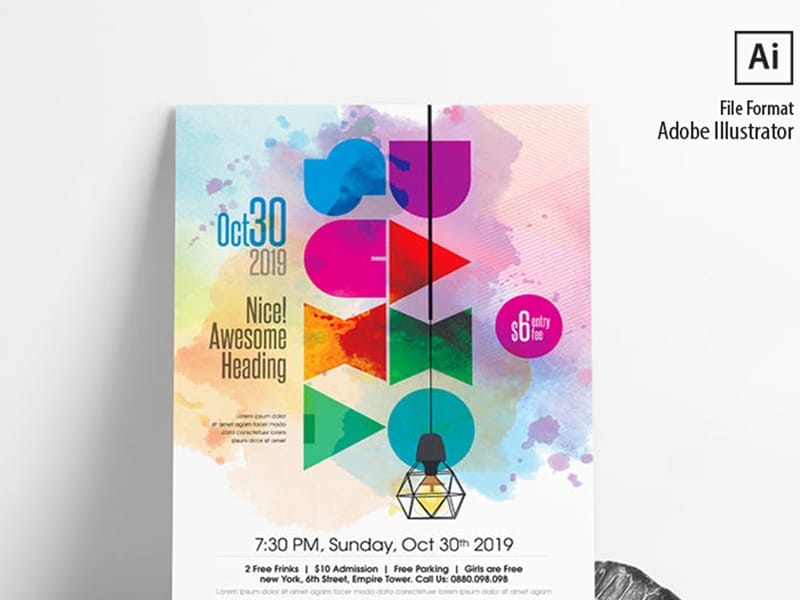 Best Free Flyer Templates 454 Event Poster Vector