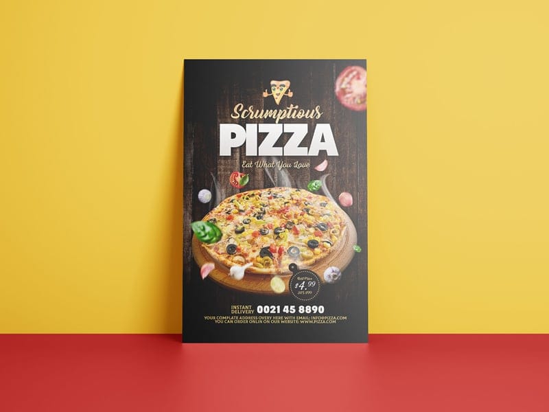 Best Free Flyer Templates 317 Fast Food Pizza Flyer Design Template PSD