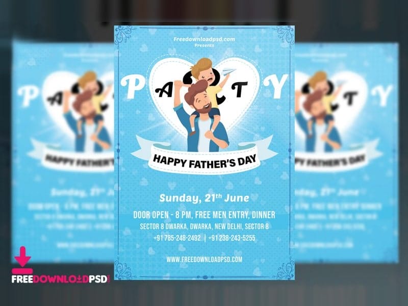 Best Free Flyer Templates 404 Fathers Day Party Flyer PSD