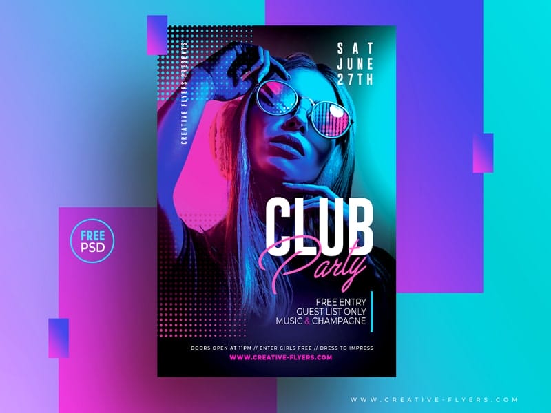 Free Night Club Flyer Template