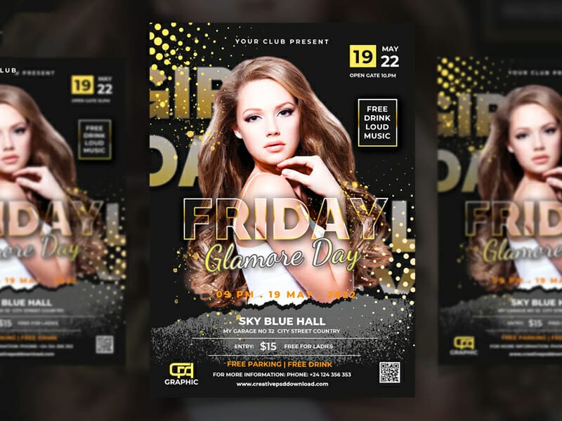 Best Free Flyer Templates 425 Friday Glamare Day Flyer