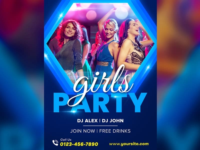 Best Free Flyer Templates 195 Girls Party Flyer Template