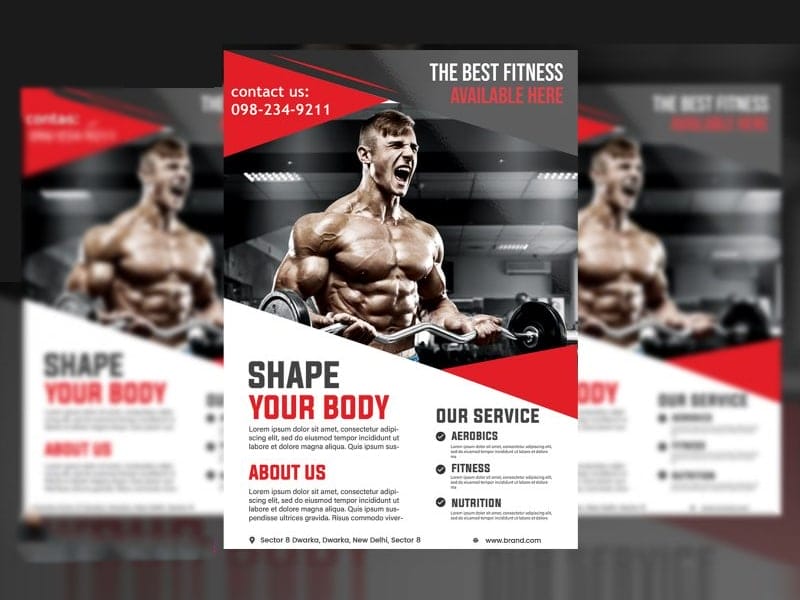 Gym Flyer Template PSD