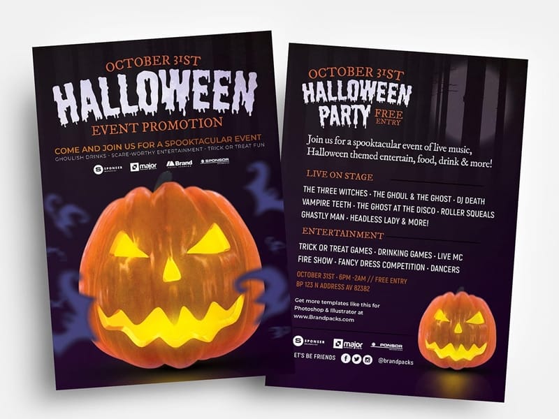 Best Free Flyer Templates 402 Halloween Flyer Template