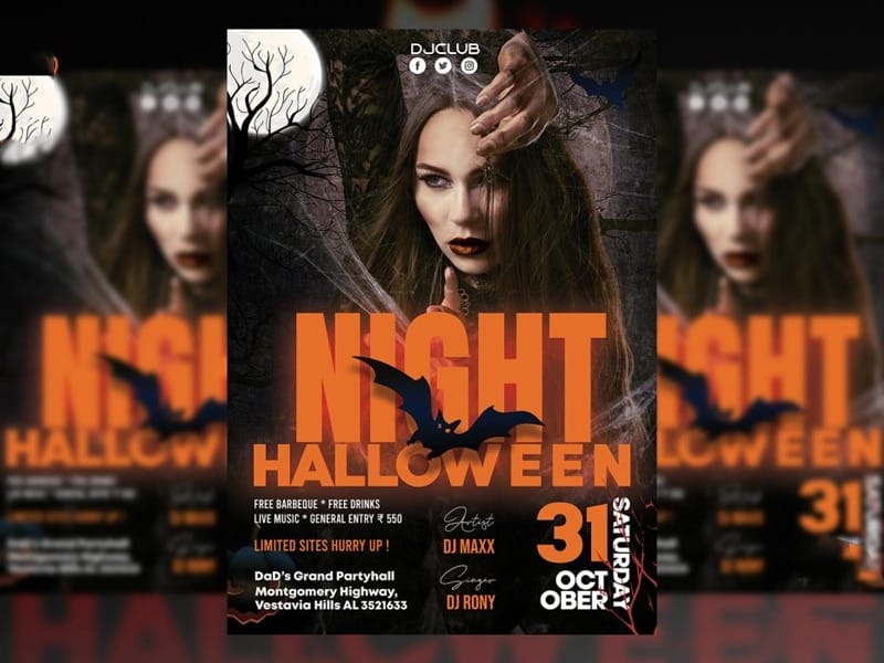 Halloween Party Flyer Template