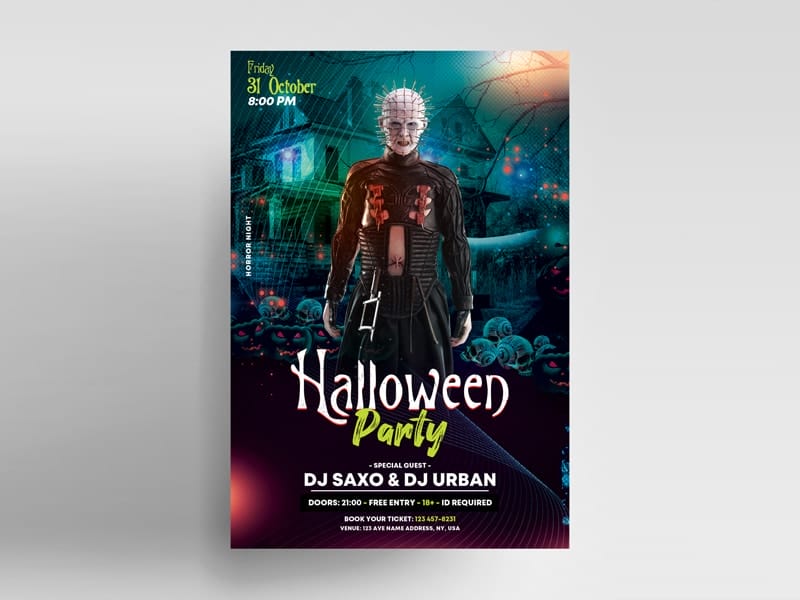 Halloween Party Flyer Template