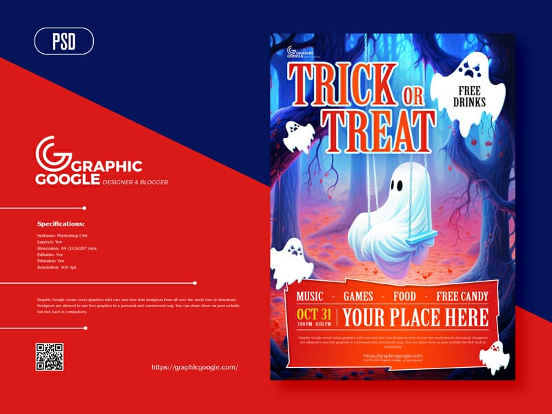 Best Free Flyer Templates 361 Halloween Trick Or Treat Flyer Design Template