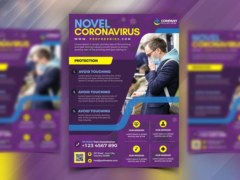 Best Free Flyer Templates 247 Health Care Services Flyer PSD