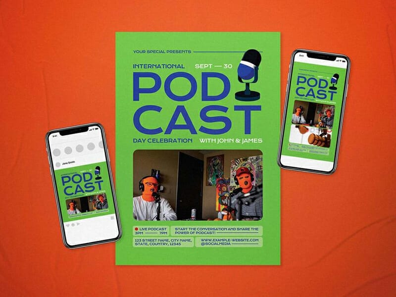 International Podcast Day Flyer