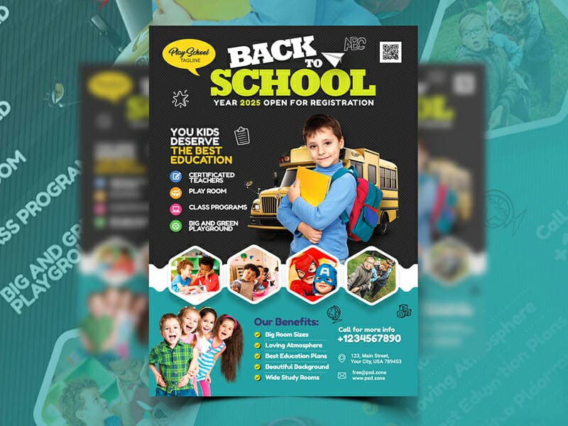 Junior School Admission Flyer Template