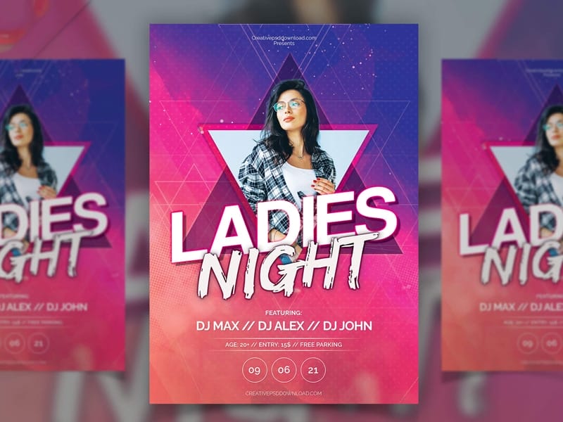 Best Free Flyer Templates 221 Ladies Night Party Flyer