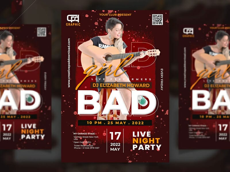 Best Free Flyer Templates 187 Live Performance Music Flyer
