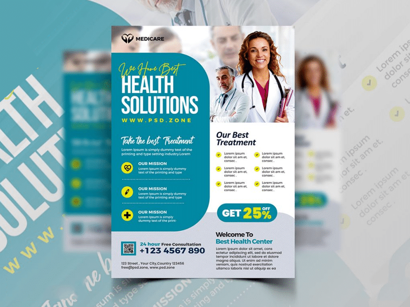 Best Free Flyer Templates 225 Medical Health Care AD Flyer