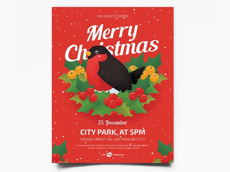 Merry Christmas Flyer Template