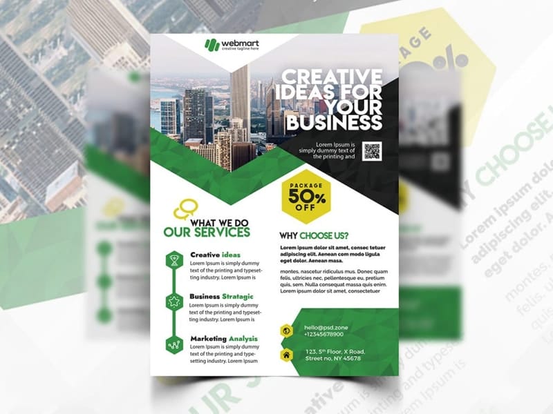 Best Free Flyer Templates 46 Minimal Corporate Flyer Template