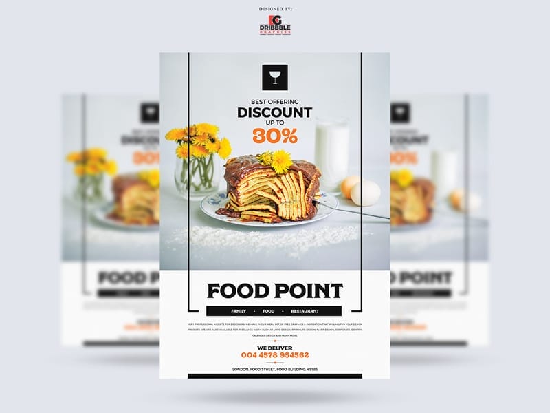 Modern Food Flyer Design Template