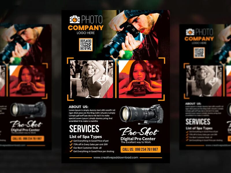 Best Free Flyer Templates 332 Modern Photoshoot Flyer Template