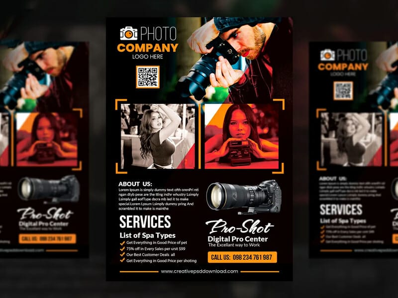 Modern Photoshoot Flyer Template