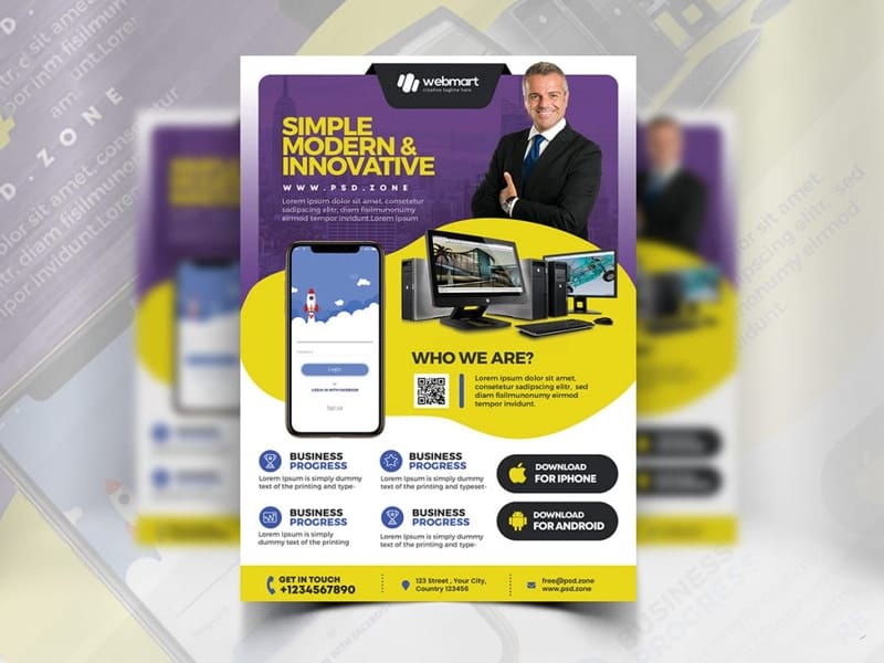 Best Free Flyer Templates 89 Multipurpose Corporate Business Flyer PSD