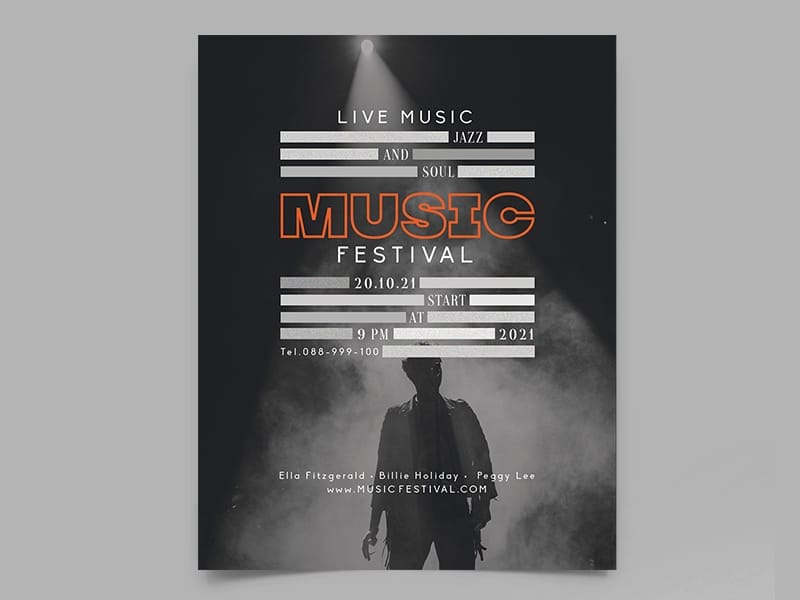 Best Free Flyer Templates 442 Music Flyer Template
