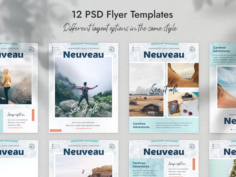 Neuveau Travel Flyer Templates