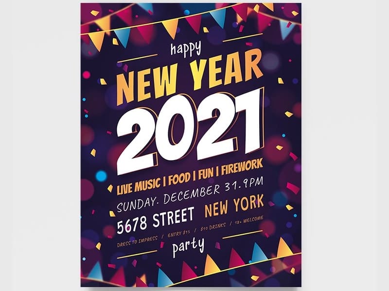 Best Free Flyer Templates 381 New Year Flyer Templates