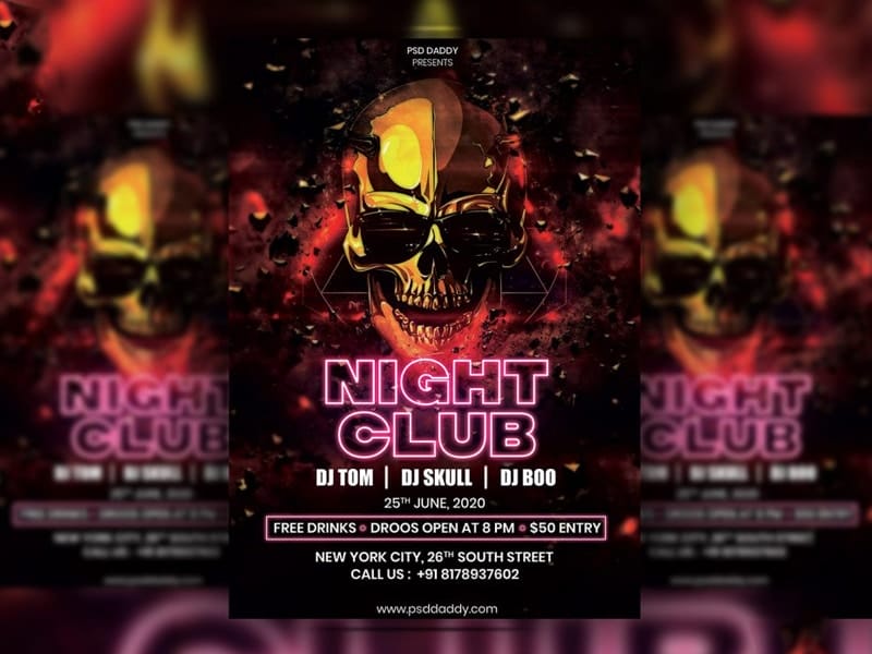 Best Free Flyer Templates 245 Night Club Flyer Design