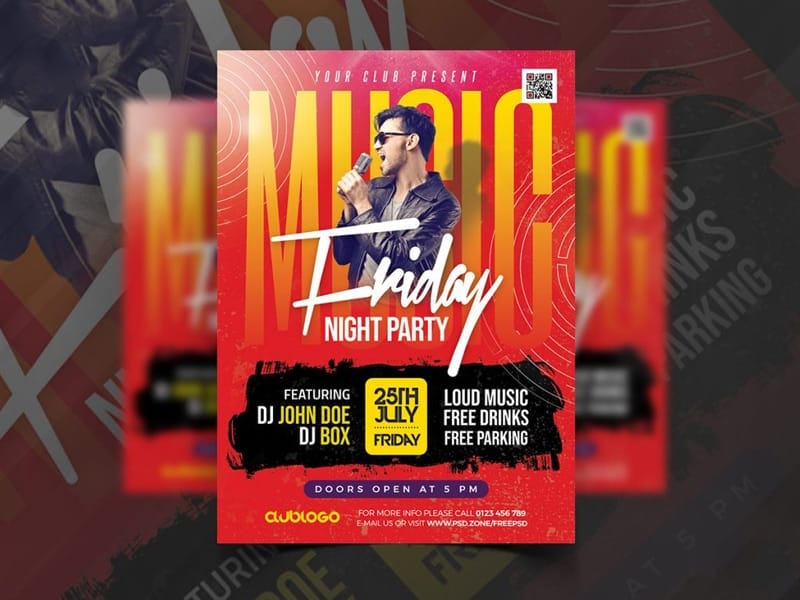 Best Free Flyer Templates 215 Night Club Friday Party Flyer