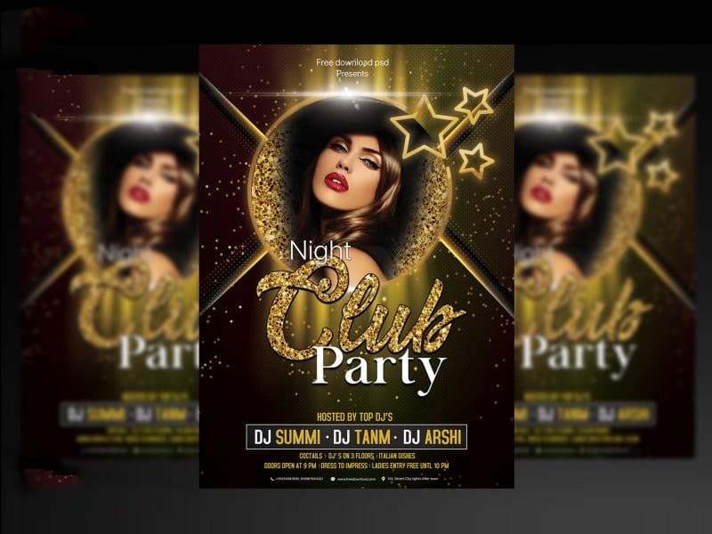 Night Club Party Flyer Template