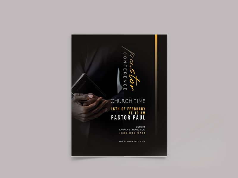 Pastor Flyer Template