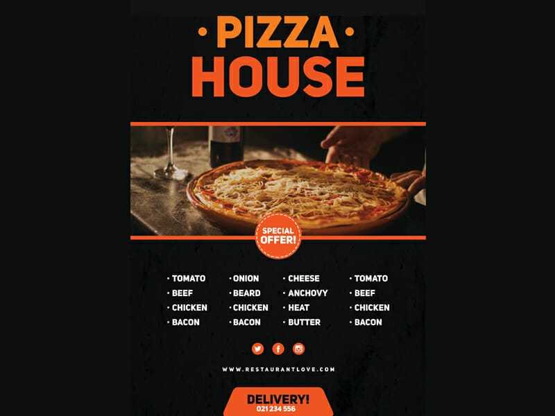 Best Free Flyer Templates 287 Pizza Flyer Design