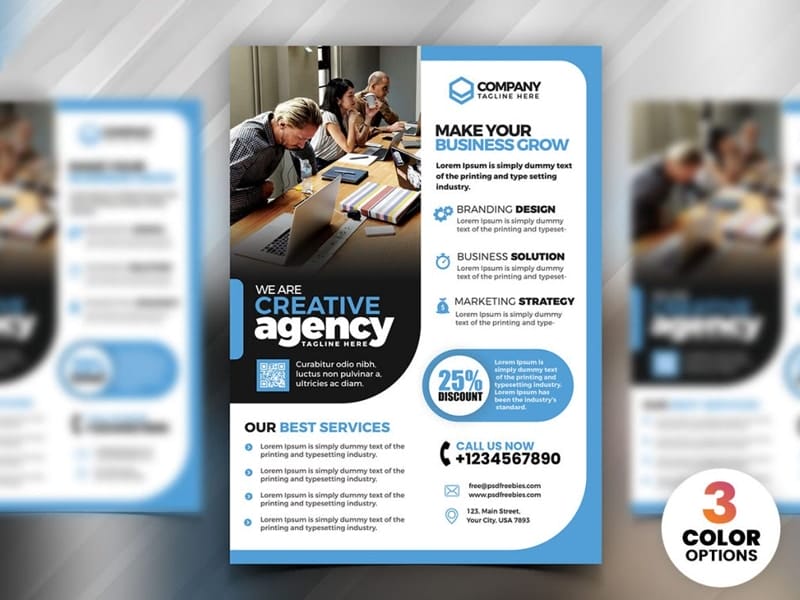 Professional Business Marketing Flyer PSD