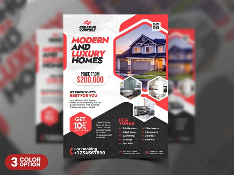 Best Free Flyer Templates 206 Real Estate Company Promotional Flyer