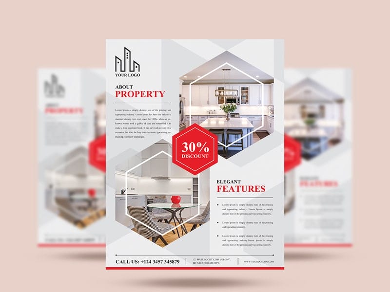 Real Estate Flyer Design Template 