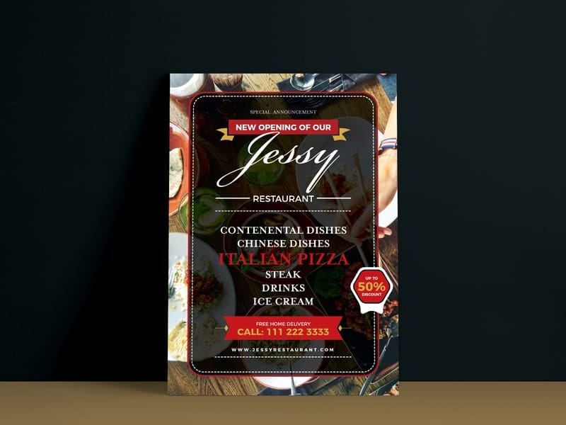 Best Free Flyer Templates 315 Restaurant Flyer Poster Design Template