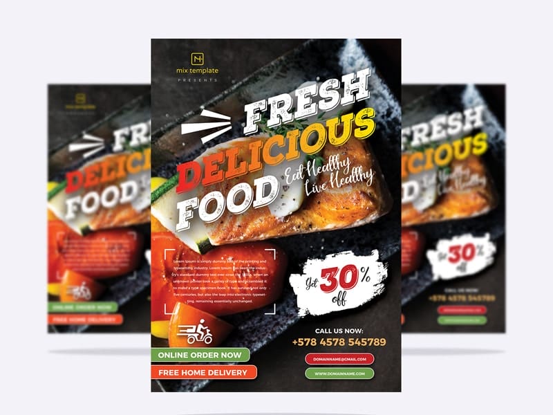 Best Free Flyer Templates 294 Restaurant Food Flyer Design Template