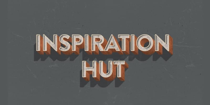 Latest Free Photoshop Text Styles & Effects 184 Retro 3D Wood Text Layer Styles PSD