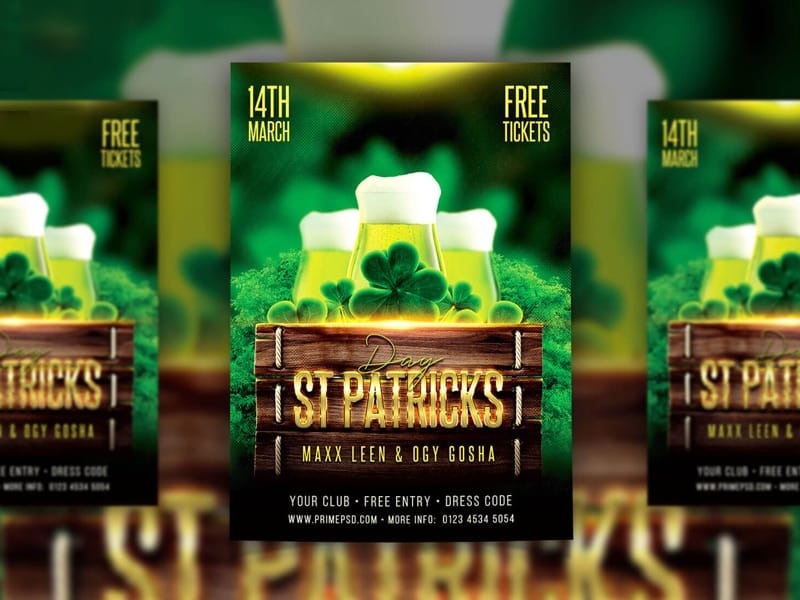 Saint Patrick Day Flyer Template