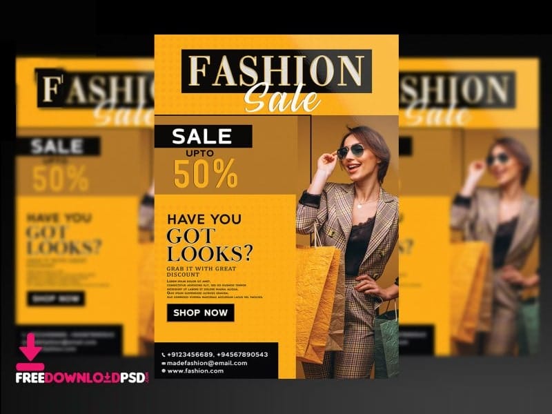 Season Fashion Sale Flyer Template