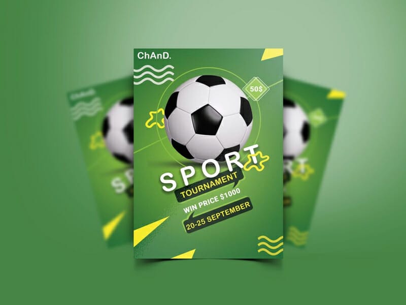 Sport Event Flyer Template Design