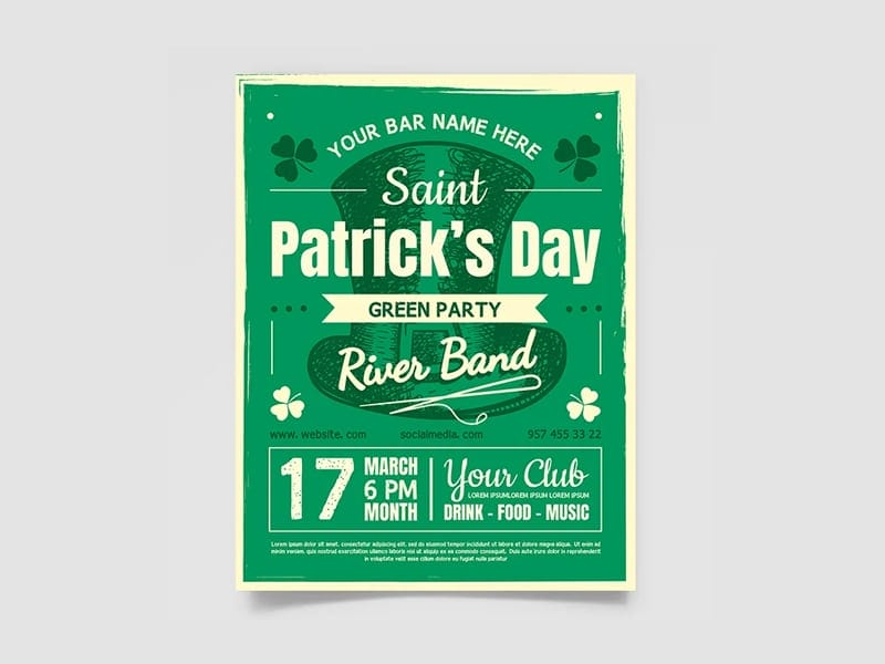 Best Free Flyer Templates 380 St Patricks Day Poster Templates