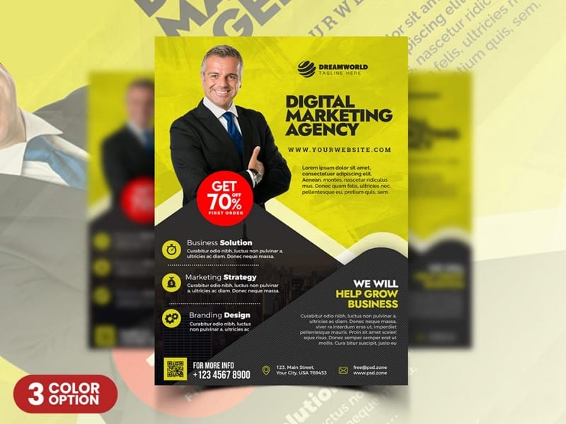 Best Free Flyer Templates 59 Stylish Corporate Flyer Design Template