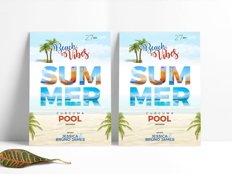 Summer Beach Flyer Template