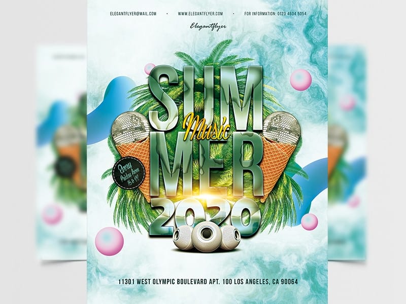 Summer Music Flyer Template