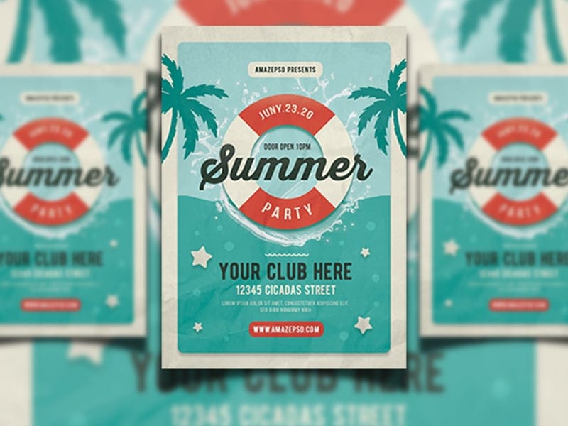 Summer Party Flyer Template