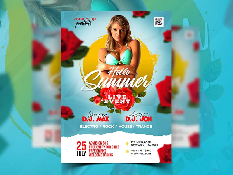 Best Free Flyer Templates 423 Summer Special Event Party Flyer