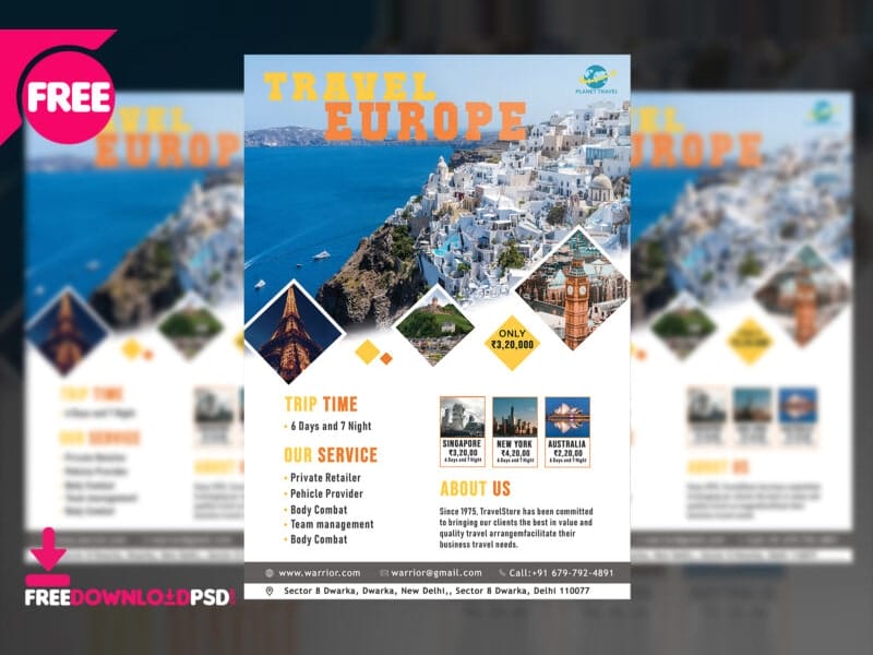 Best Free Flyer Templates 354 Travel Flyer