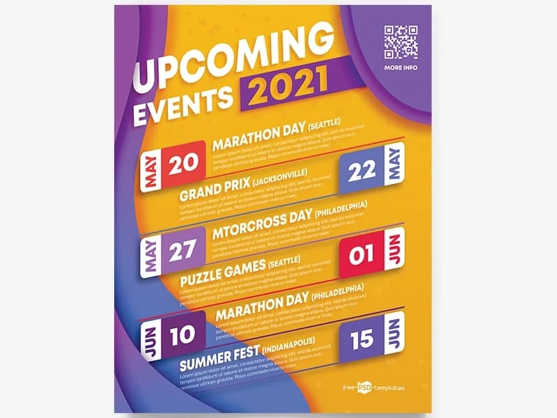 Best Free Flyer Templates 451 Upcoming Events Flyer Template