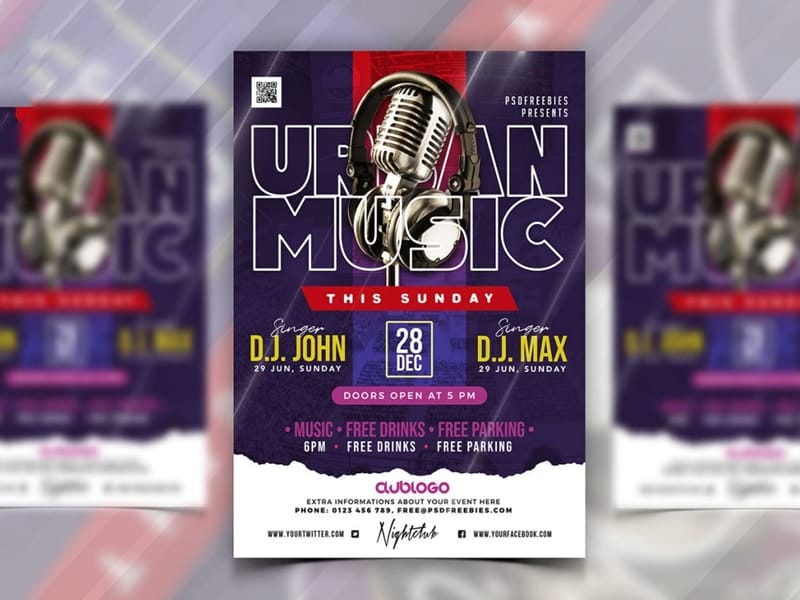Best Free Flyer Templates 211 Urban Music Party Flyer Template